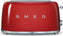 Smeg - 4 Slice 50's Style Toaster Pastel Red - TSF02RDUS - DISCONTINUED