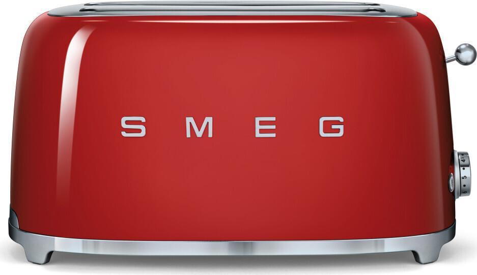 Smeg - 4 Slice 50's Style Toaster Pastel Red - TSF02RDUS