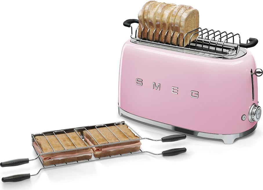 Smeg - 4 Slice 50's Style Toaster Pink - TSF02PKUS - DISCONTINUED