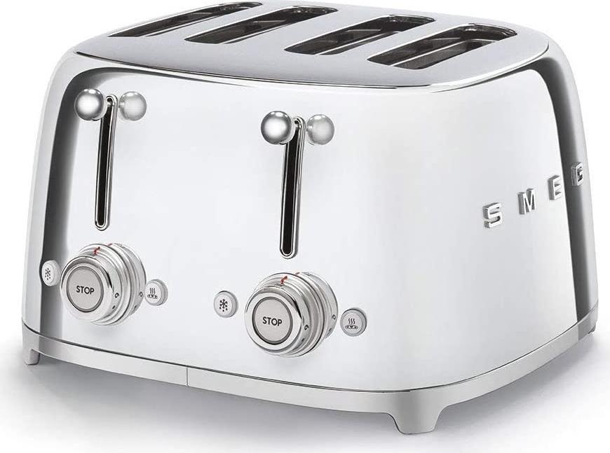 Smeg - 4 Slot 50's Retro Style Chrome - TSF03SSUS