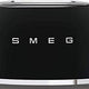 Smeg - 4 Slot 50's Retro Style Toaster Black - TSF03BLUS