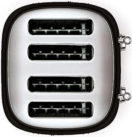 Smeg - 4 Slot 50's Retro Style Toaster Black - TSF03BLUS