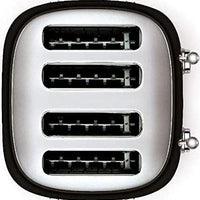 Smeg - 4 Slot 50's Retro Style Toaster Black - TSF03BLUS