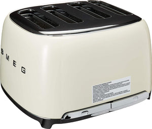 Smeg - 4 Slot 50's Retro Style Toaster Cream - TSF03CRUS