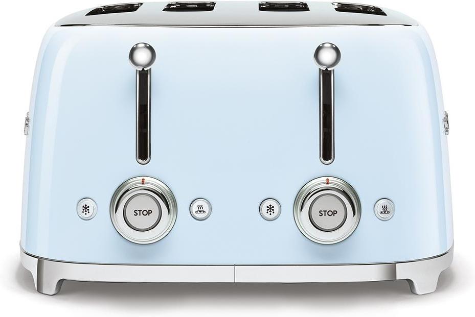Smeg - 4 Slot 50's Retro Style Toaster Pastel Blue - TSF03PBUS