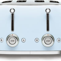 Smeg - 4 Slot 50's Retro Style Toaster Pastel Blue - TSF03PBUS