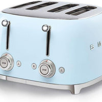 Smeg - 4 Slot 50's Retro Style Toaster Pastel Blue - TSF03PBUS