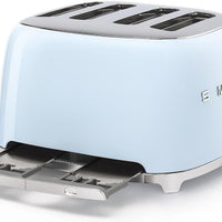 Smeg - 4 Slot 50's Retro Style Toaster Pastel Blue - TSF03PBUS