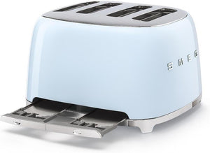 Smeg - 4 Slot 50's Retro Style Toaster Pastel Blue - TSF03PBUS