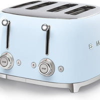 Smeg - 4 Slot 50's Retro Style Toaster Pastel Blue - TSF03PBUS