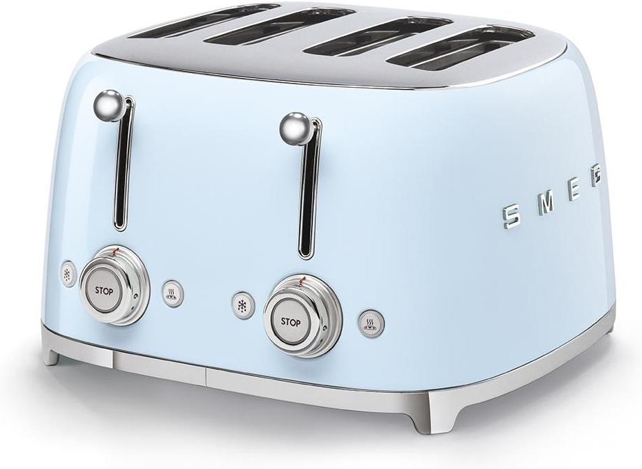 Smeg - 4 Slot 50's Retro Style Toaster Pastel Blue - TSF03PBUS