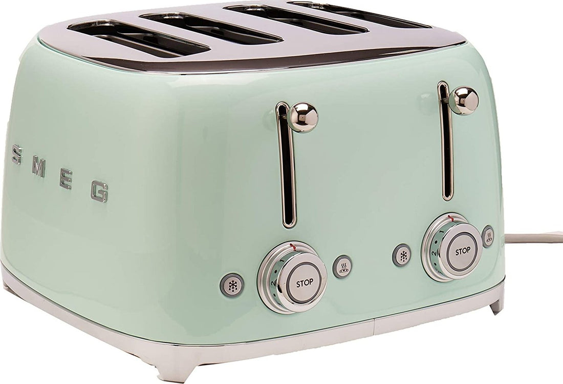 Smeg - 4 Slot 50's Retro Style Toaster Pastel Green - TSF03PGUS