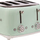 Smeg - 4 Slot 50's Retro Style Toaster Pastel Green - TSF03PGUS
