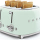 Smeg - 4 Slot 50's Retro Style Toaster Pastel Green - TSF03PGUS