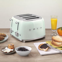 Smeg - 4 Slot 50's Retro Style Toaster Pastel Green - TSF03PGUS