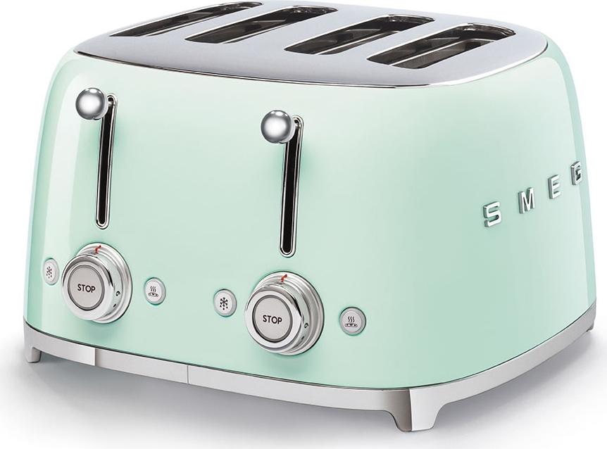 Smeg - 4 Slot 50's Retro Style Toaster Pastel Green - TSF03PGUS