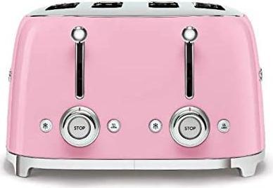 Smeg - 4 Slot 50's Retro Style Toaster Pink - TSF03PKUS
