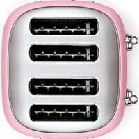 Smeg - 4 Slot 50's Retro Style Toaster Pink - TSF03PKUS