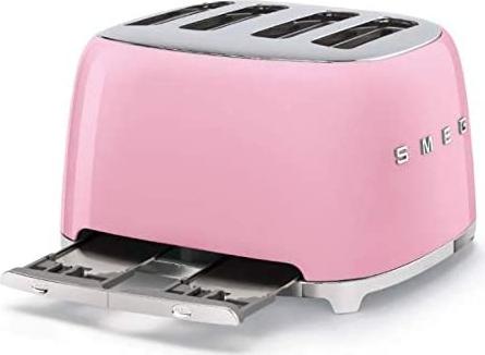 Smeg - 4 Slot 50's Retro Style Toaster Pink - TSF03PKUS