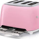 Smeg - 4 Slot 50's Retro Style Toaster Pink - TSF03PKUS