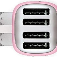 Smeg - 4 Slot 50's Retro Style Toaster Pink - TSF03PKUS