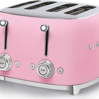 Smeg - 4 Slot 50's Retro Style Toaster Pink - TSF03PKUS