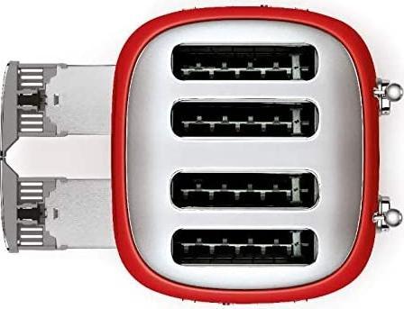 Smeg - 4 Slot 50's Retro Style Toaster Red - TSF03RDUS