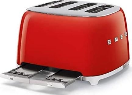 Smeg - 4 Slot 50's Retro Style Toaster Red - TSF03RDUS