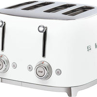 Smeg - 4 Slot 50's Retro Style Toaster White - TSF03WHUS