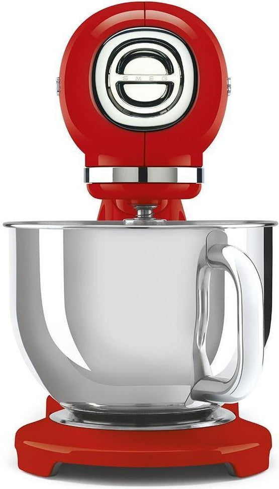 Smeg - 4.8L 50's Retro Design Tilt-Head Stand Mixer with 3D Logo Red (5 QT) - SMF03RDUS