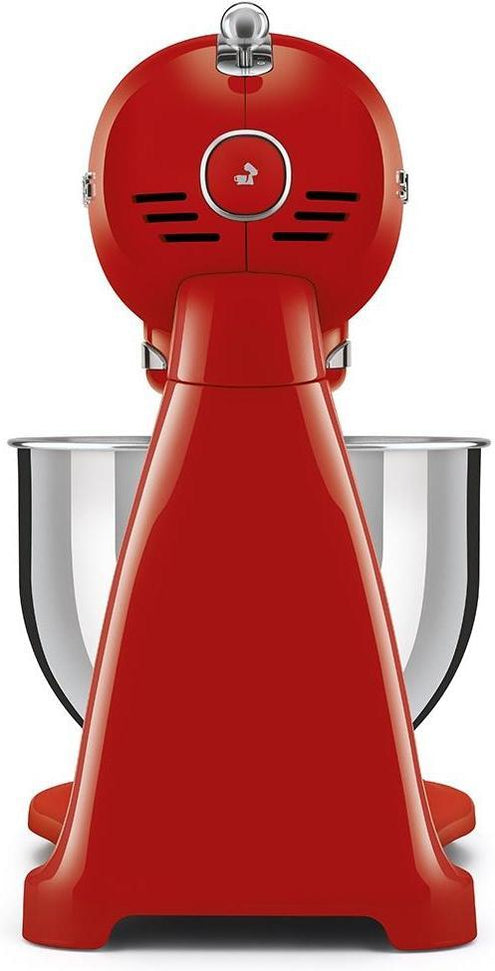 Smeg - 4.8L 50's Retro Design Tilt-Head Stand Mixer with 3D Logo Red (5 QT) - SMF03RDUS