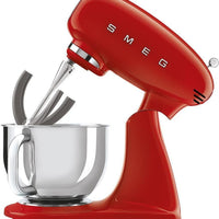Smeg - 4.8L 50's Retro Design Tilt-Head Stand Mixer with 3D Logo Red (5 QT) - SMF03RDUS - DISCONTINUED