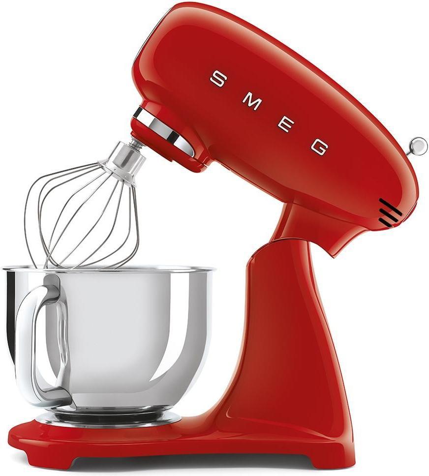 Smeg - 4.8L 50's Retro Design Tilt-Head Stand Mixer with 3D Logo Red (5 QT) - SMF03RDUS - DISCONTINUED
