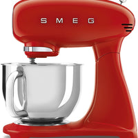 Smeg - 4.8L 50's Retro Design Tilt-Head Stand Mixer with 3D Logo Red (5 QT) - SMF03RDUS - DISCONTINUED