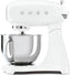 Smeg - 4.8L 50's Retro Design Tilt-Head Stand Mixer with 3D Logo White (5 QT) - SMF03WHUS