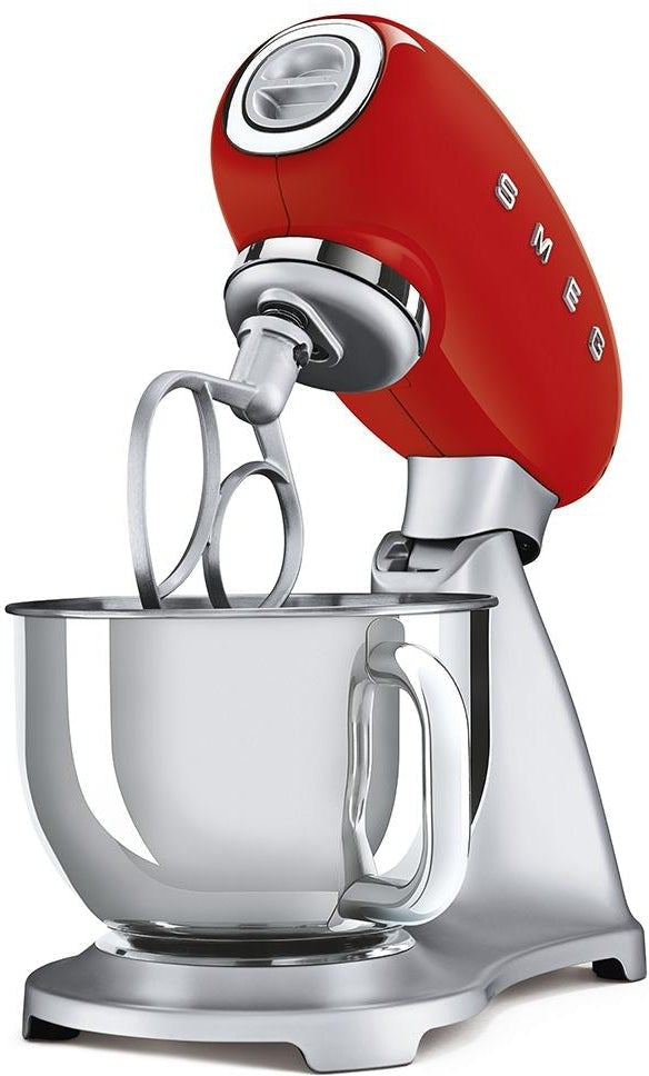 Smeg - 4.8L 50's Style Tilt-Head Stand Mixer Red (5 QT) - SMF02RDUS - DISCONTINUED