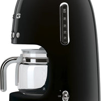 Smeg - 50's Retro Style 10 Cup Coffee Maker Black - DCF02BLUS