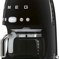 Smeg - 50's Retro Style 10 Cup Coffee Maker Black - DCF02BLUS