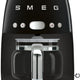 Smeg - 50's Retro Style 10 Cup Coffee Maker Black - DCF02BLUS