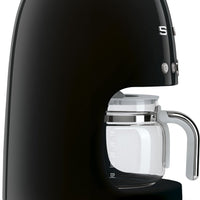 Smeg - 50's Retro Style 10 Cup Coffee Maker Black - DCF02BLUS