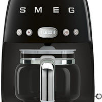 Smeg - 50's Retro Style 10 Cup Coffee Maker Black - DCF02BLUS