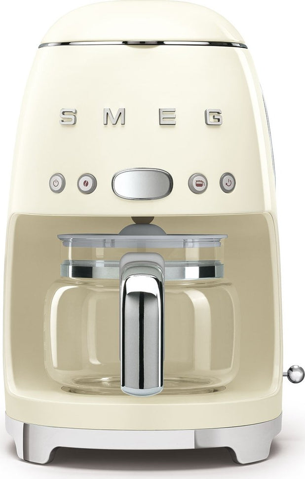 Smeg - 50's Retro Style 10 Cup Coffee Maker Cream - DCF02CRUS