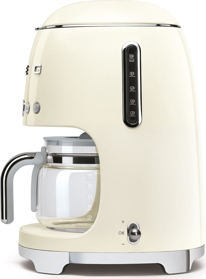 Smeg - 50's Retro Style 10 Cup Coffee Maker Cream - DCF02CRUS