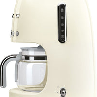 Smeg - 50's Retro Style 10 Cup Coffee Maker Cream - DCF02CRUS