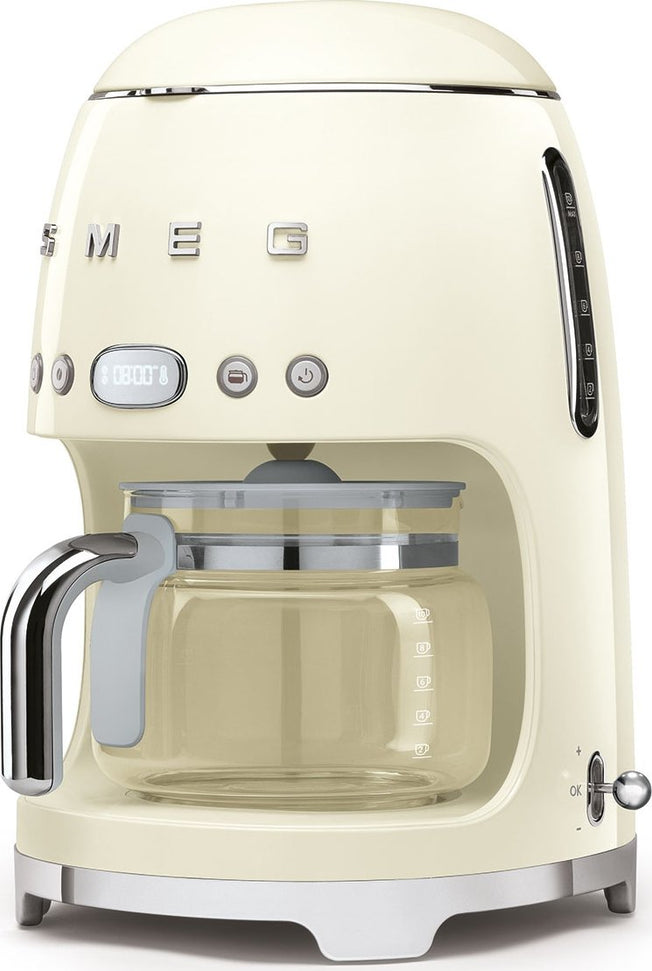 Smeg - 50's Retro Style 10 Cup Coffee Maker Cream - DCF02CRUS