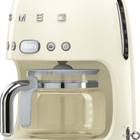 Smeg - 50's Retro Style 10 Cup Coffee Maker Cream - DCF02CRUS