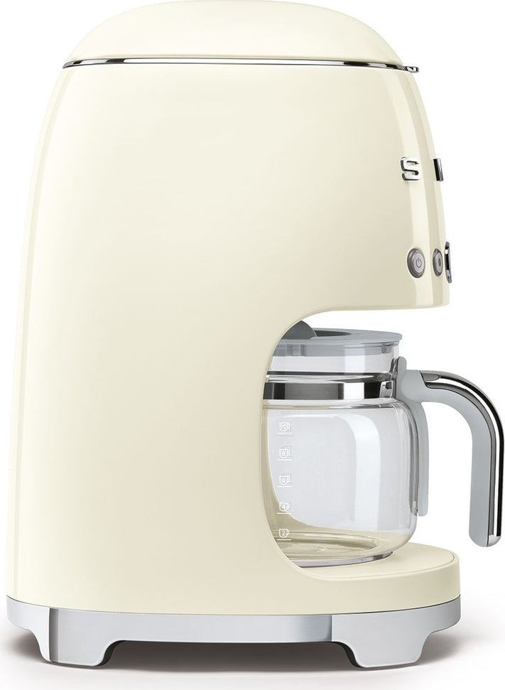 Smeg - 50's Retro Style 10 Cup Coffee Maker Cream - DCF02CRUS