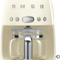 Smeg - 50's Retro Style 10 Cup Coffee Maker Cream - DCF02CRUS