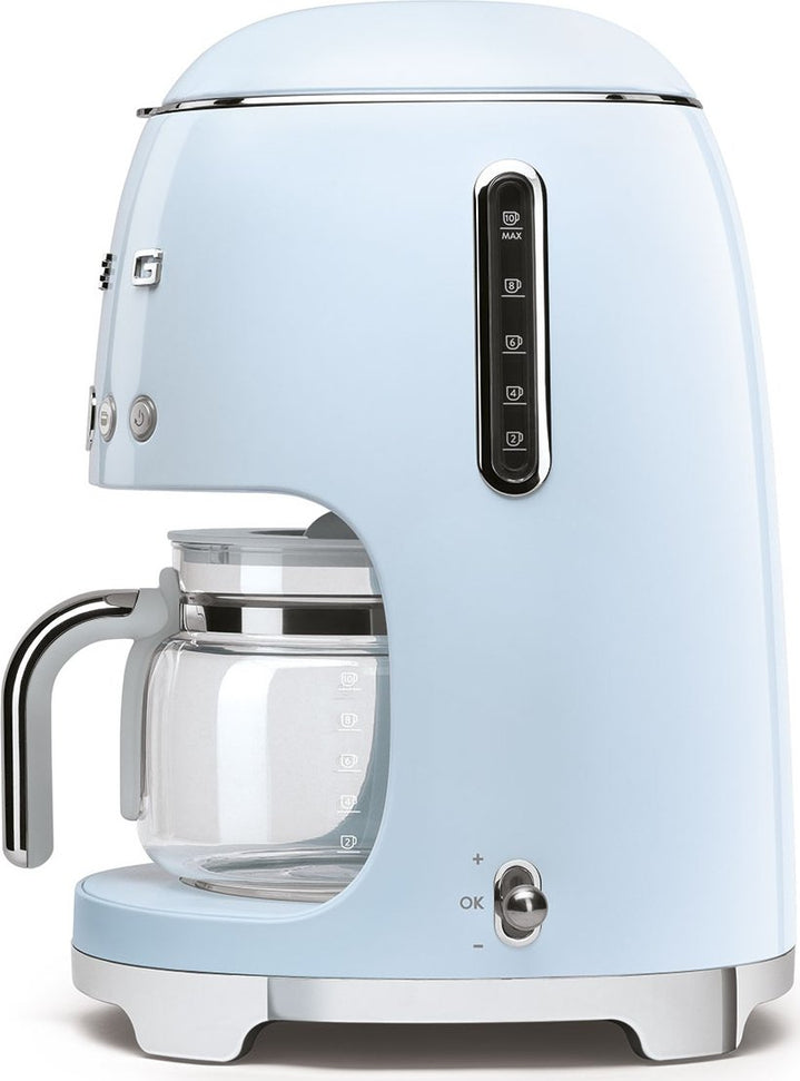 Smeg - 50's Retro Style 10 Cup Coffee Maker Pastel Blue - DCF02PBUS