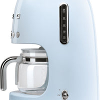 Smeg - 50's Retro Style 10 Cup Coffee Maker Pastel Blue - DCF02PBUS